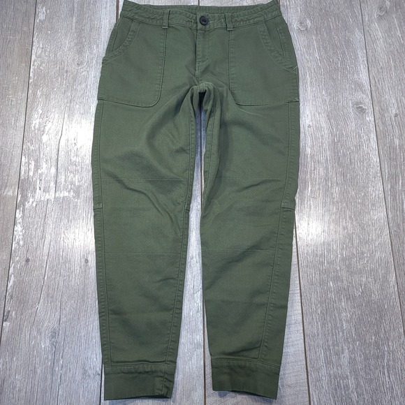 Mountain Hardwear Pants - Mountain Hardwear Joggers Women 8 Green Utility Hiking Cargo Pants